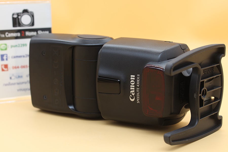 ขาย Flash Canon Speedlite 430EX II สภาพสวย อดีตประกันศูนย์  ตัวหนังสือคมชัด ใช้งานปกติเต็มระบบ  อุปกรณ์และรายละเอียดของสินค้า 1.Flash Canon Speedlite 430EX